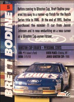 1996 Finish Line #55 Brett Bodine Back