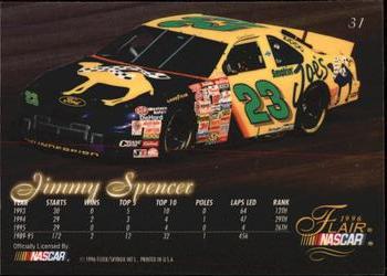 1996 Flair #31 Jimmy Spencer Back