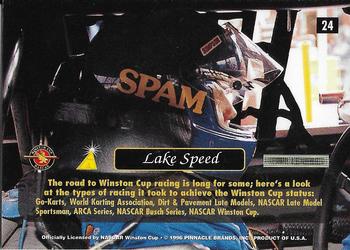 1996 Pinnacle Zenith #24 Lake Speed Back