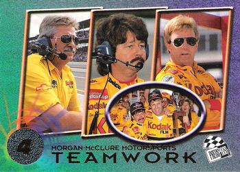 1996 Press Pass #74 Larry McClure / Tony Glover / Sterling Marlin Front