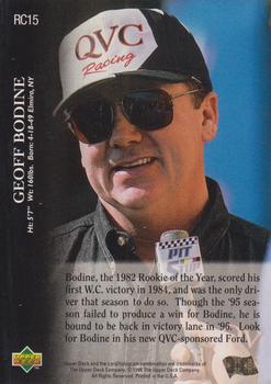 1996 Upper Deck Road to the Cup #RC15 Geoff Bodine Back