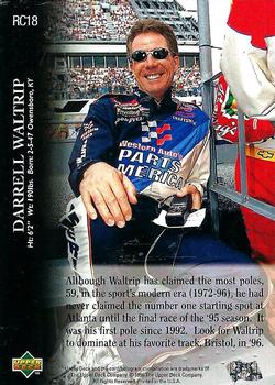 1996 Upper Deck Road to the Cup #RC18 Darrell Waltrip Back