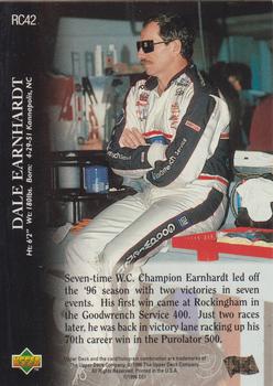 1996 Upper Deck Road to the Cup #RC42 Dale Earnhardt Back