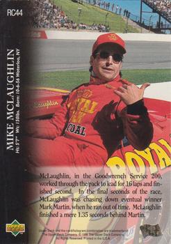 1996 Upper Deck Road to the Cup #RC44 Mike McLaughlin Back