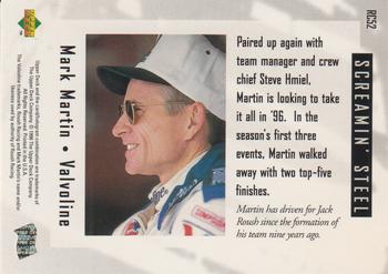 1996 Upper Deck Road to the Cup #RC52 Mark Martin Back