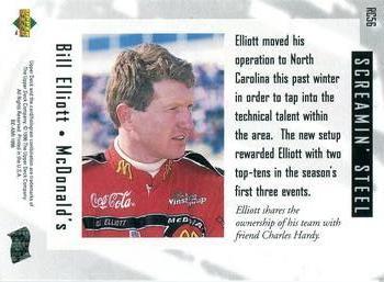 1996 Upper Deck Road to the Cup #RC56 Bill Elliott Back