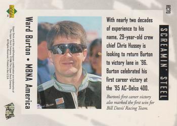 1996 Upper Deck Road to the Cup #RC70 Ward Burton Back