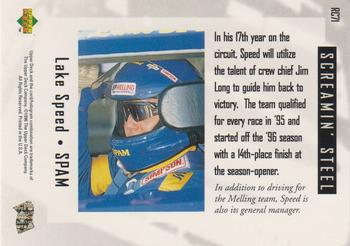 1996 Upper Deck Road to the Cup #RC71 Lake Speed Back