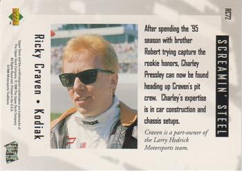 1996 Upper Deck Road to the Cup #RC72 Ricky Craven Back