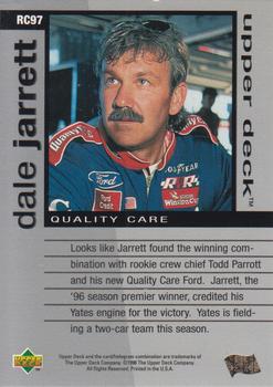 1996 Upper Deck Road to the Cup #RC97 Dale Jarrett Back