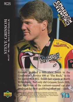 1996 Upper Deck Road to the Cup #RC25 Steve Grissom Back
