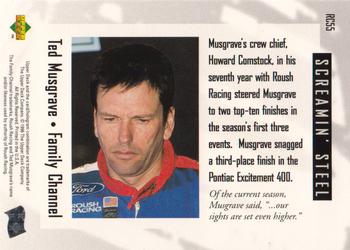 1996 Upper Deck Road to the Cup #RC55 Ted Musgrave Back