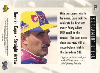 1996 Upper Deck Road to the Cup #RC63 Derrike Cope Back