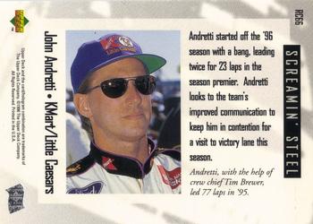 1996 Upper Deck Road to the Cup #RC66 John Andretti Back