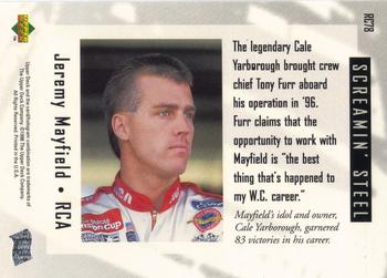 1996 Upper Deck Road to the Cup #RC78 Jeremy Mayfield Back