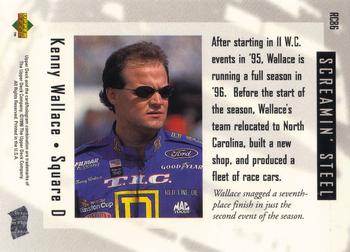 1996 Upper Deck Road to the Cup #RC86 Kenny Wallace Back