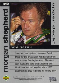 1996 Upper Deck Road to the Cup #RC95 Morgan Shepherd Back