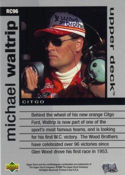 1996 Upper Deck Road to the Cup #RC96 Michael Waltrip Back