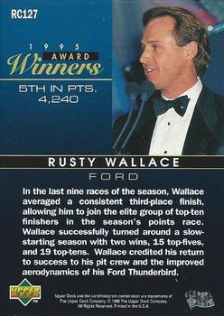 1996 Upper Deck Road to the Cup #RC127 Rusty Wallace Back