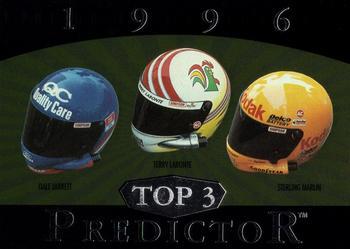 1996 Upper Deck Road to the Cup - Predictors: Top 3 #T2 Dale Jarrett / Terry Labonte / Sterling Marlin Front