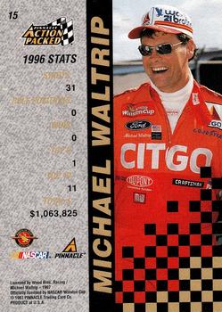 1997 Action Packed #15 Michael Waltrip Back