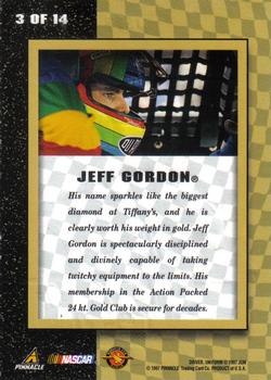 1997 Action Packed - 24kt. Gold #3 Jeff Gordon Back