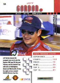 1997 Pinnacle #24 Jeff Gordon Back