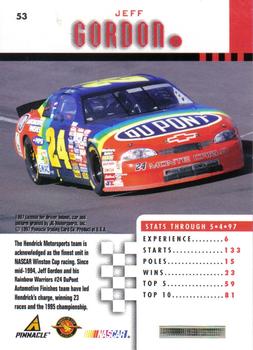1997 Pinnacle #53 Hendrick Motorsports Back
