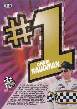 1997 Press Pass #119 Chris Raudman Back