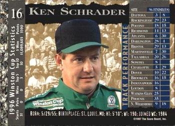 1997 Score Board Racing IQ #16 Ken Schrader Back