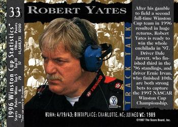 1997 Score Board Racing IQ #33 Robert Yates Back