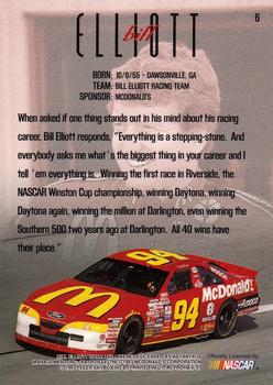 1997 SkyBox NASCAR Profile #6 Bill Elliott Back