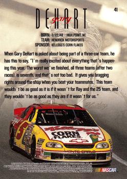 1997 SkyBox NASCAR Profile #41 Gary DeHart Back