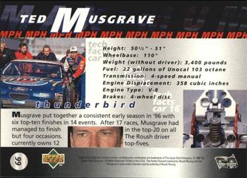 1997 Collector's Choice #66 Ted Musgrave's Car Back