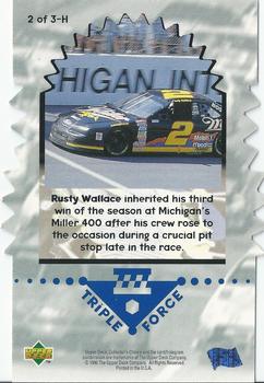 1997 Collector's Choice - Triple Force #2-H Rusty Wallace Back