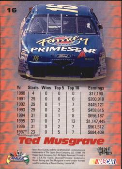 1997 Maxx #16 Ted Musgrave Back
