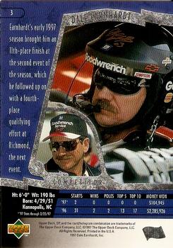 1997 SP #3 Dale Earnhardt Back