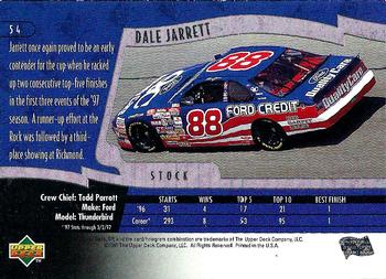 1997 SP #54 Dale Jarrett's Car Back