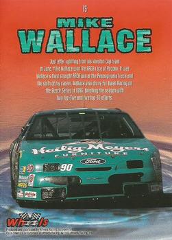 1997 Wheels Race Sharks #13 Mike Wallace Back
