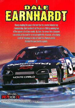 1997 Wheels Race Sharks #1 Dale Earnhardt Back