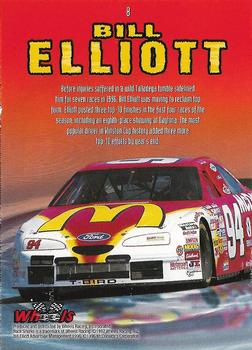 1997 Wheels Race Sharks - Great White #8 Bill Elliott Back