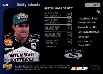 1998 Collector's Choice - Star Quest #SQ4 Bobby Labonte Back