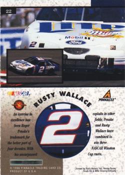 1998 Pinnacle Mint Collection #22 Rusty Wallace's Car Back