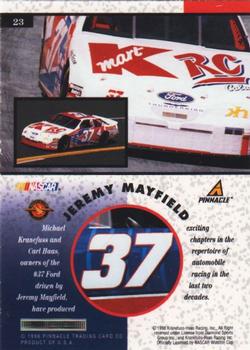 1998 Pinnacle Mint Collection #23 Jeremy Mayfield's Car Back
