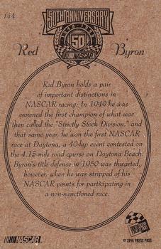 1998 Press Pass #144 Red Byron Back