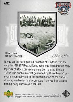 1998 Upper Deck Road to the Cup - 50th Anniversary #AN2 Daytona Beach Races Back