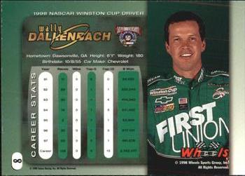 1998 Wheels #8 Wally Dallenbach Back