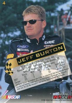1998 Wheels High Gear #4 Jeff Burton Back