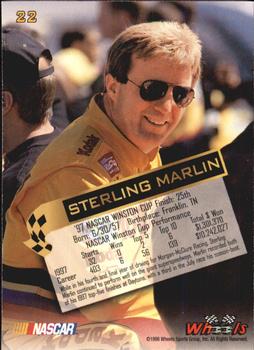 1998 Wheels High Gear #22 Sterling Marlin Back