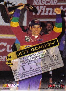 1998 Wheels High Gear #1 Jeff Gordon Back